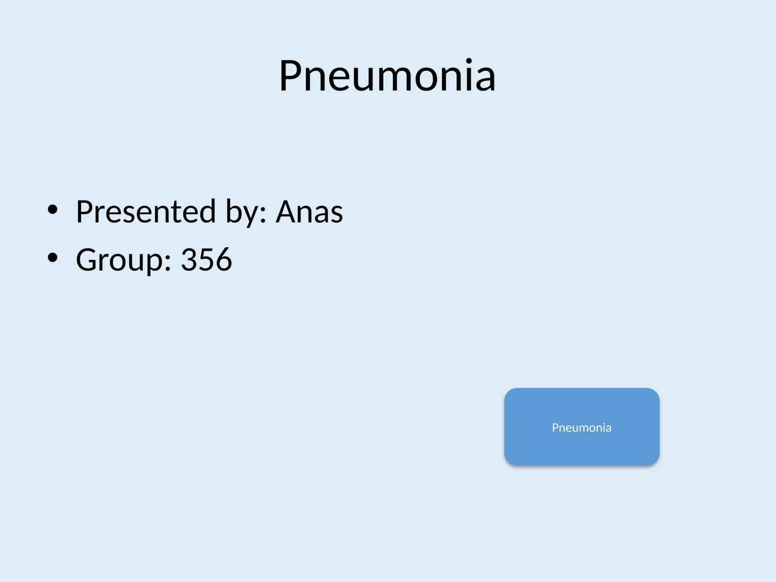 Pneumonia 1