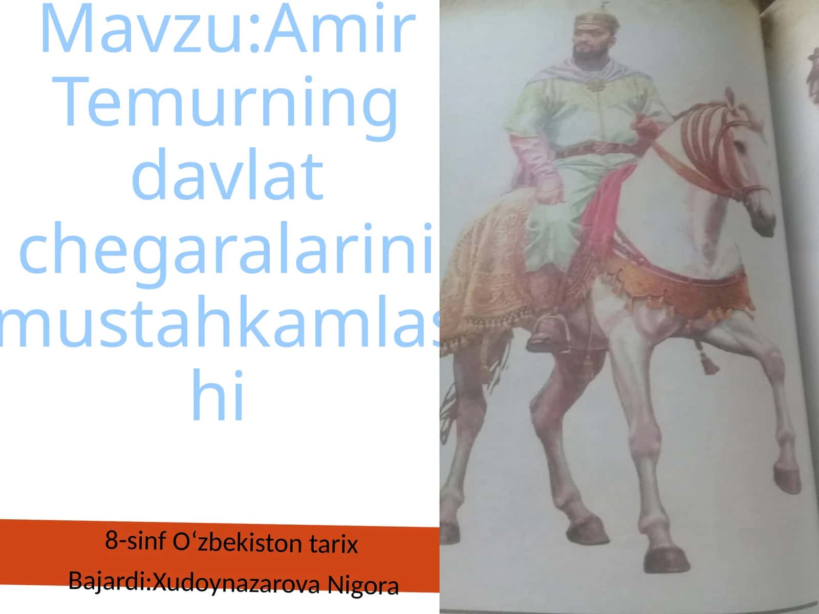 Amir Temurning davlat cheg'aralarini mustahkamlashi 1