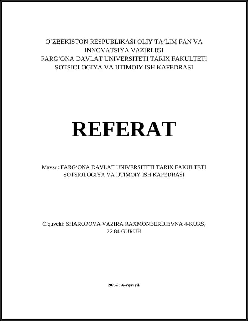 Kafedraning o‘quv dasturlari va mutaxassisliklari 1