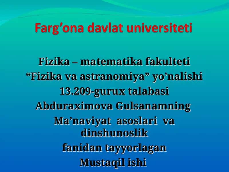 Fizika va astranomiya 1
