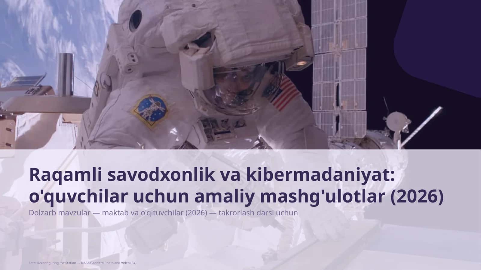 Raqamli savodxonlik va kibermadaniyat: o'quvchilar uchun amaliy mashg'ulotlar (2026) 1