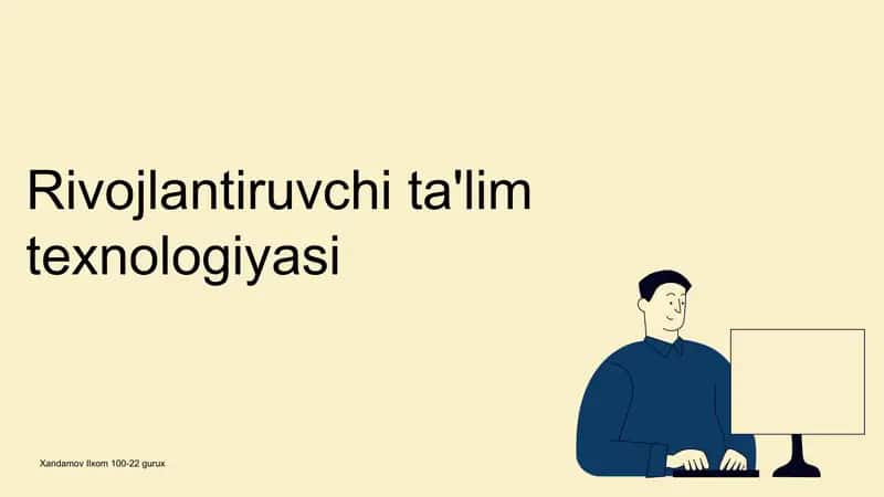 Ta'lim texnologiyasi 1