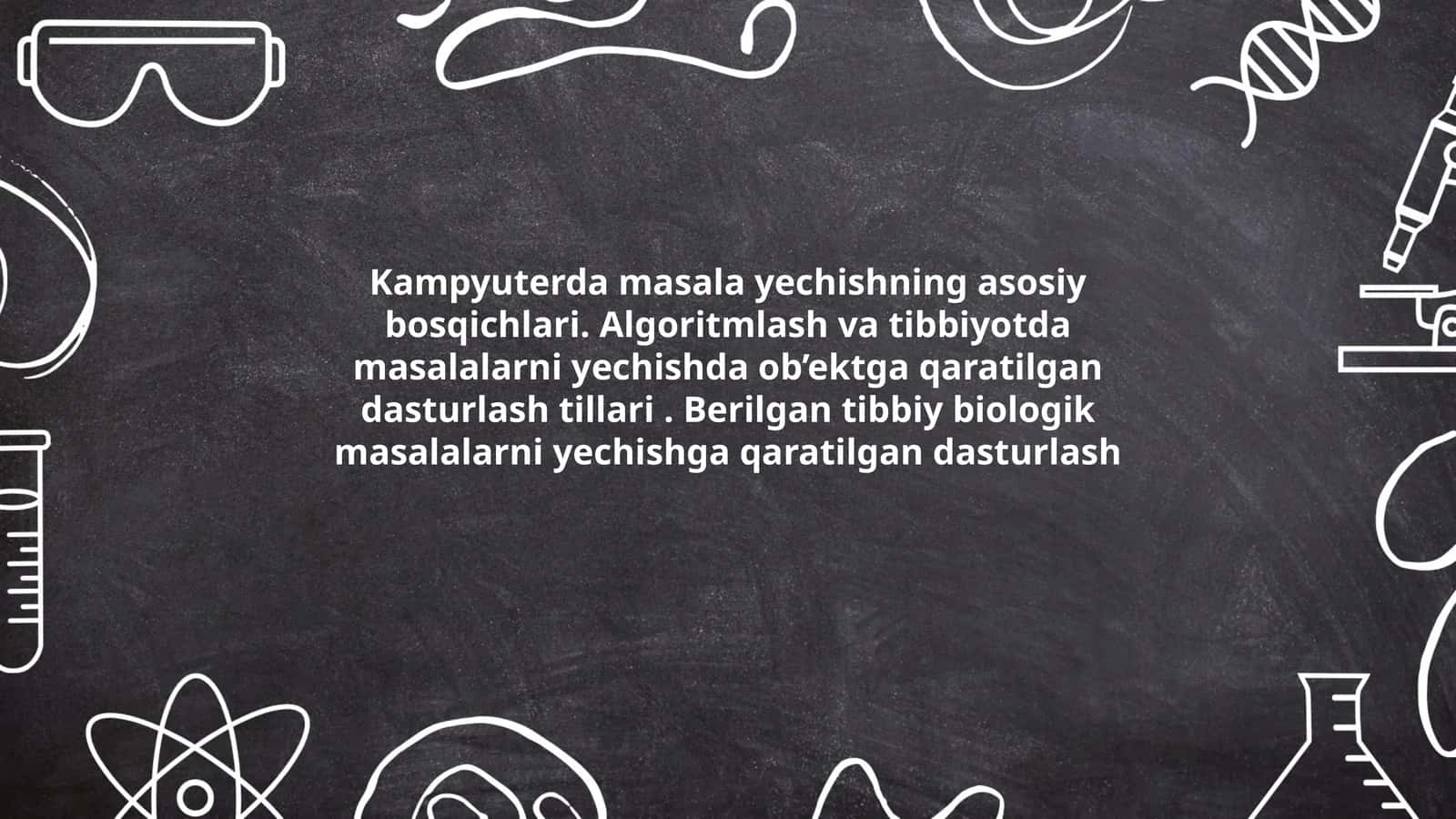 Kampyuterda masala yechishning asosiy bosqichlari 1