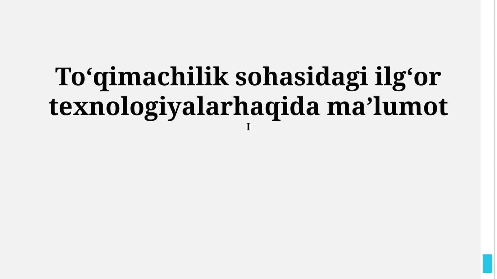 Virtual va Kengaytirilgan Voqelik 1