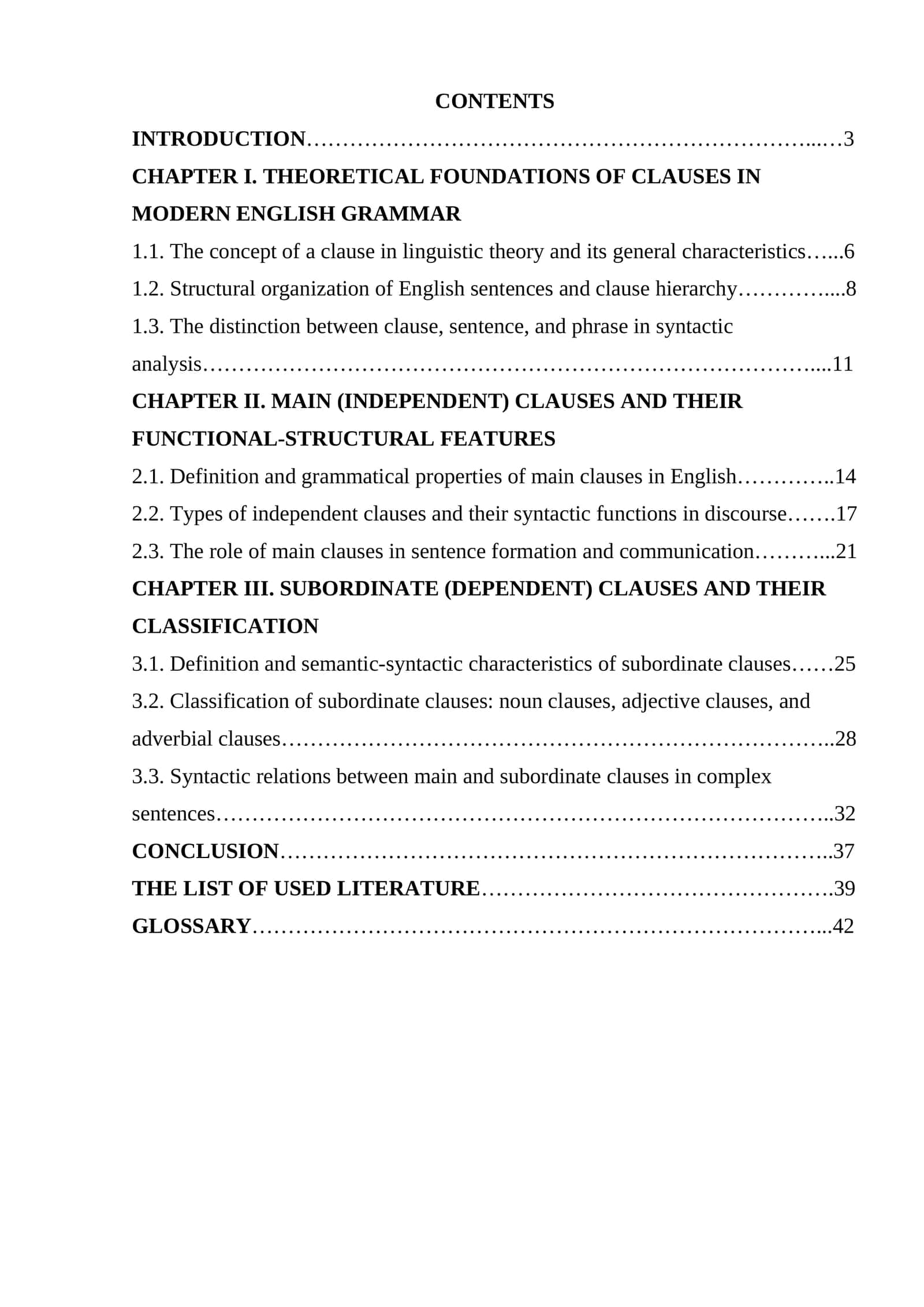 The different types of clauses in English. Main clauses, subordinate clauses 1