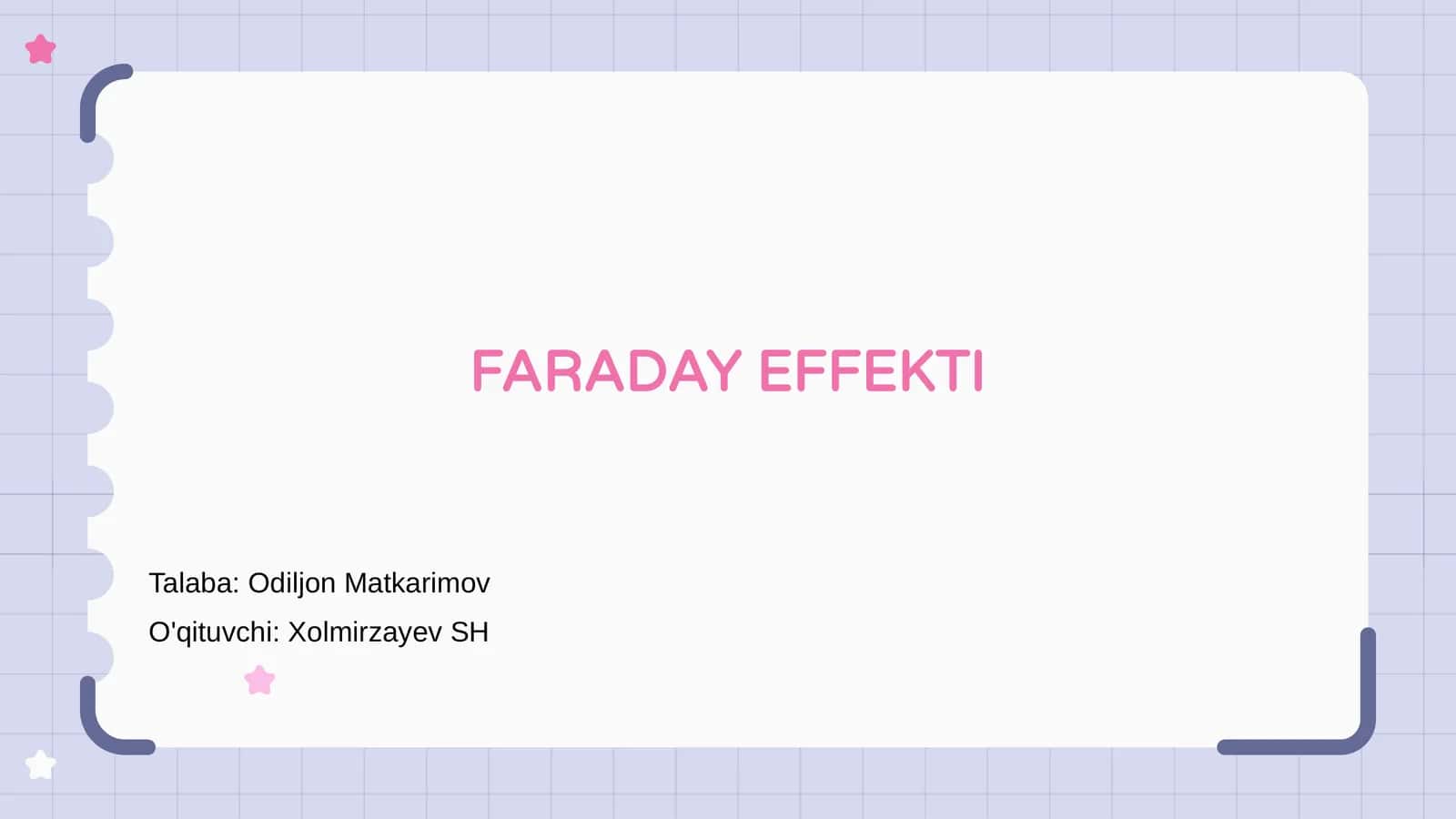 FARADAY EFFEKTI 1