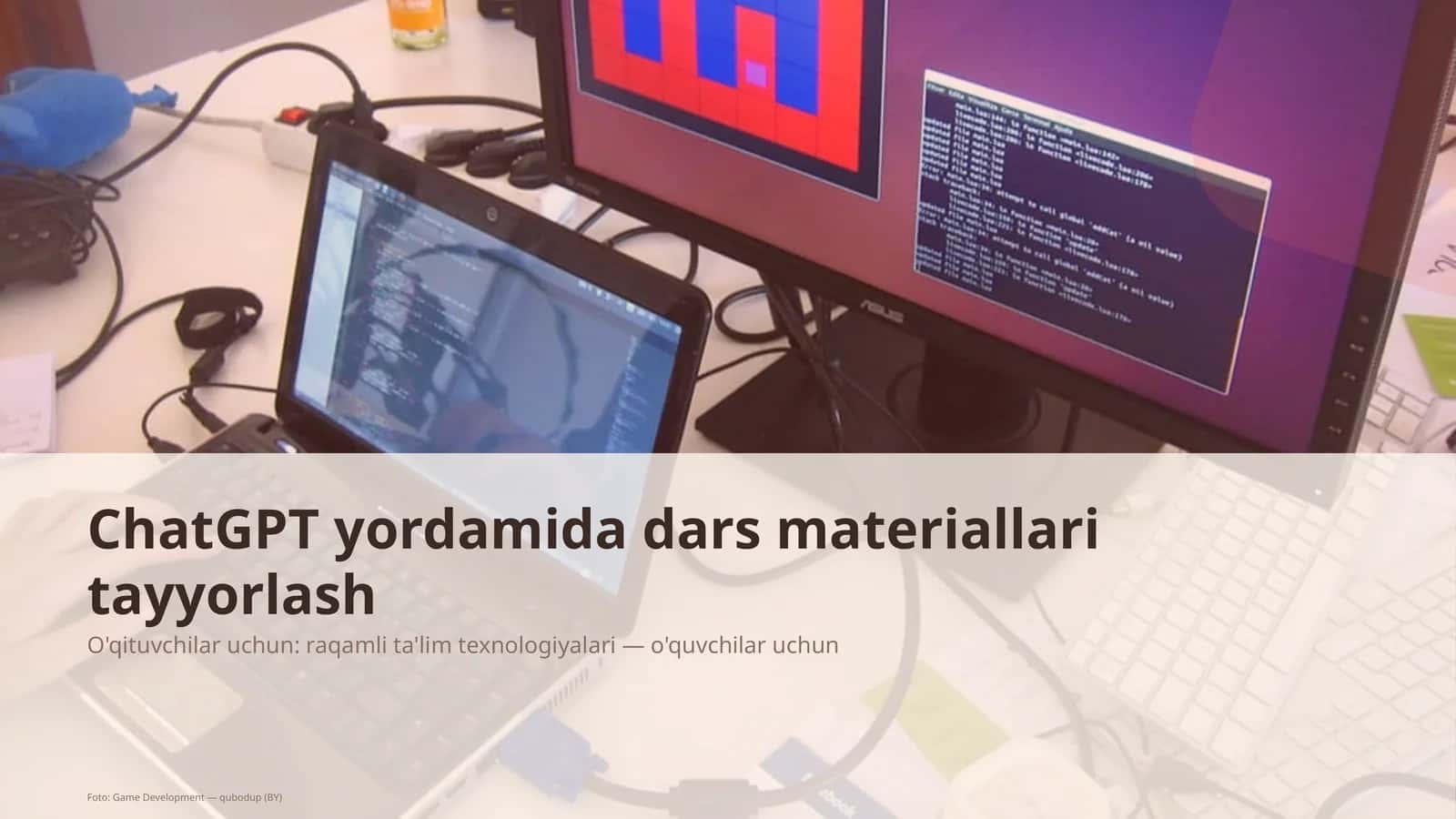 ChatGPT yordamida dars materiallari tayyorlash 1