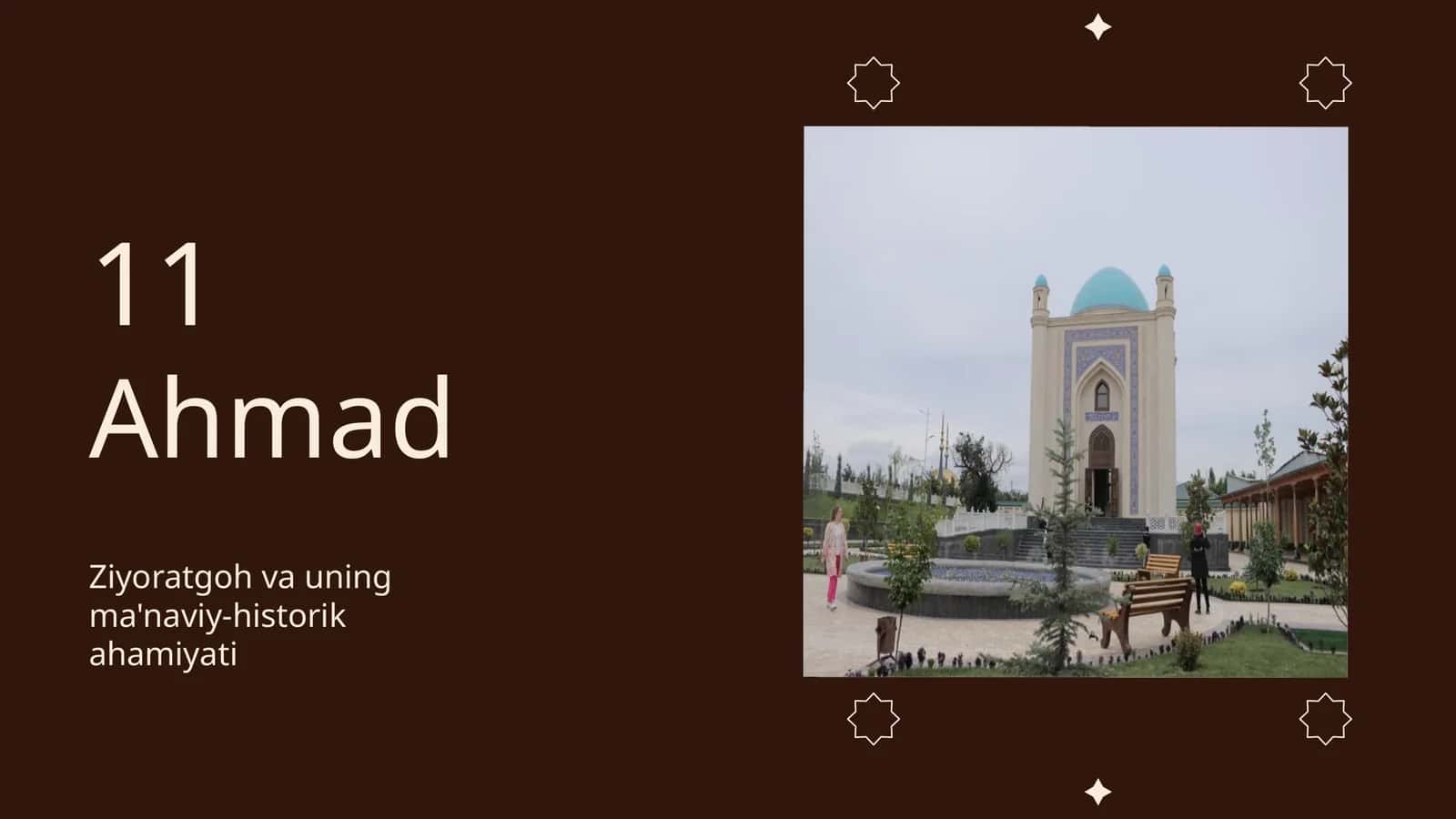 Ahmad Ziyoratgoh va uning ma'naviy‑historik ahamiyati 1