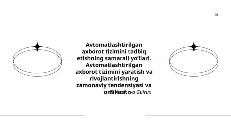 Avtomatlashtirilgan axborot tizimini tadbiq etishning samarali yo’llari 1