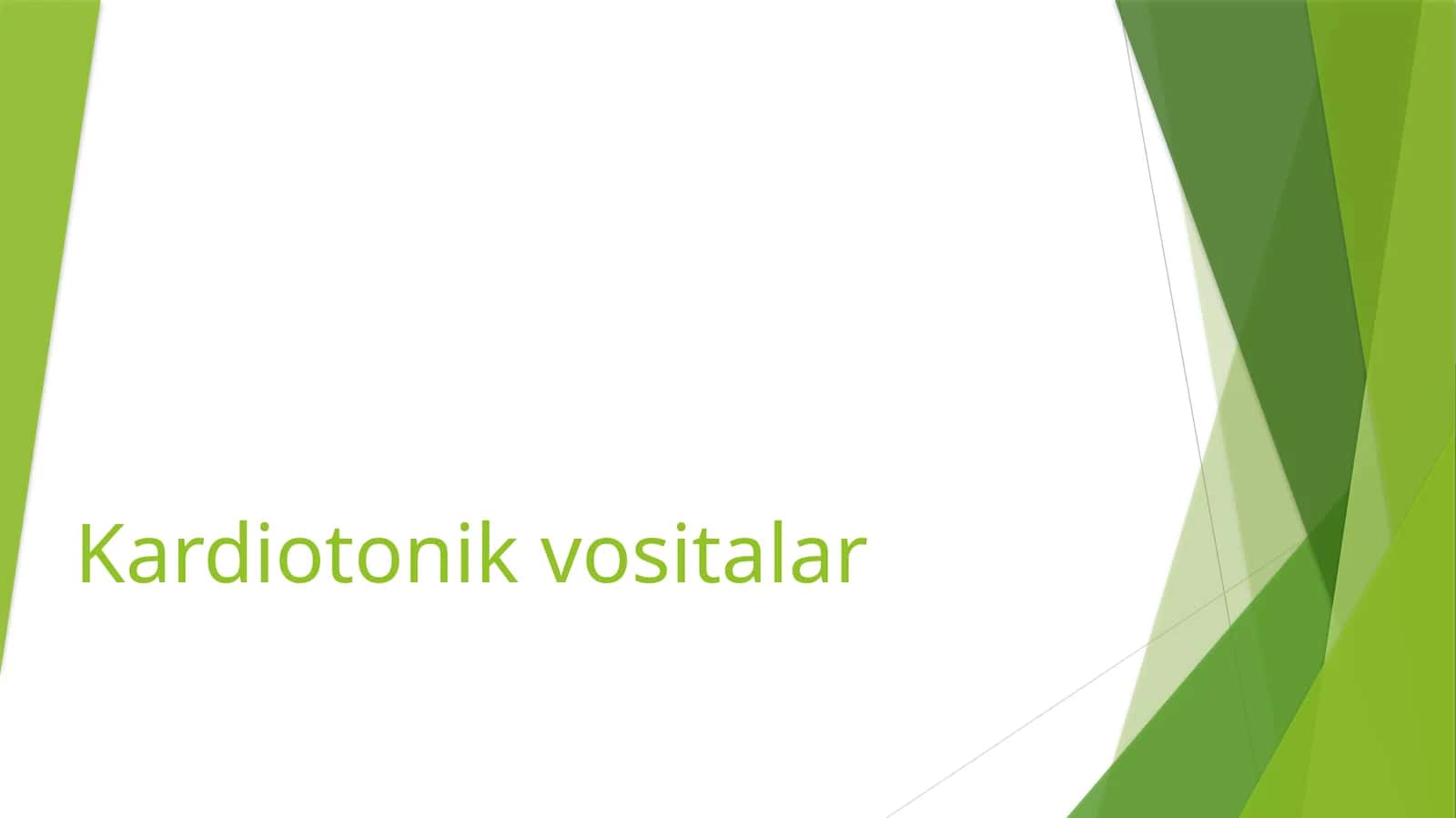 Kardiotonik vositalar 1