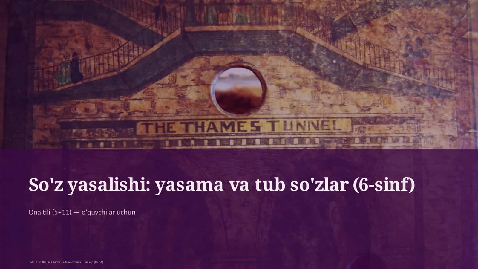 So'z yasalishi: yasama va tub so'zlar (6-sinf) 1