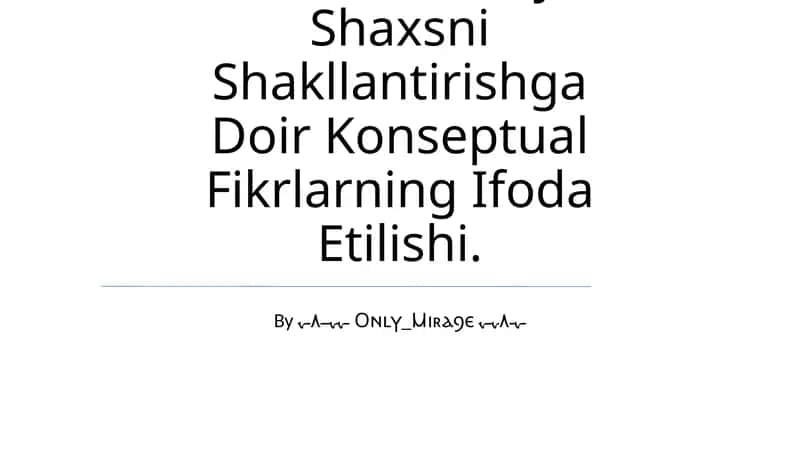Jamiyat Rivojining Ma'Naviy-Axloqiy Negizlari 1