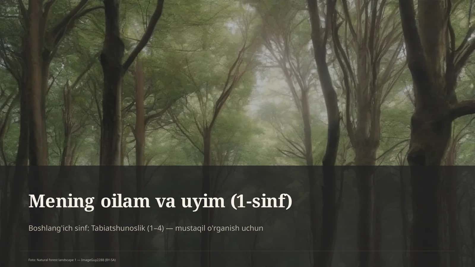 Mening oilam va uyim (1-sinf) 1