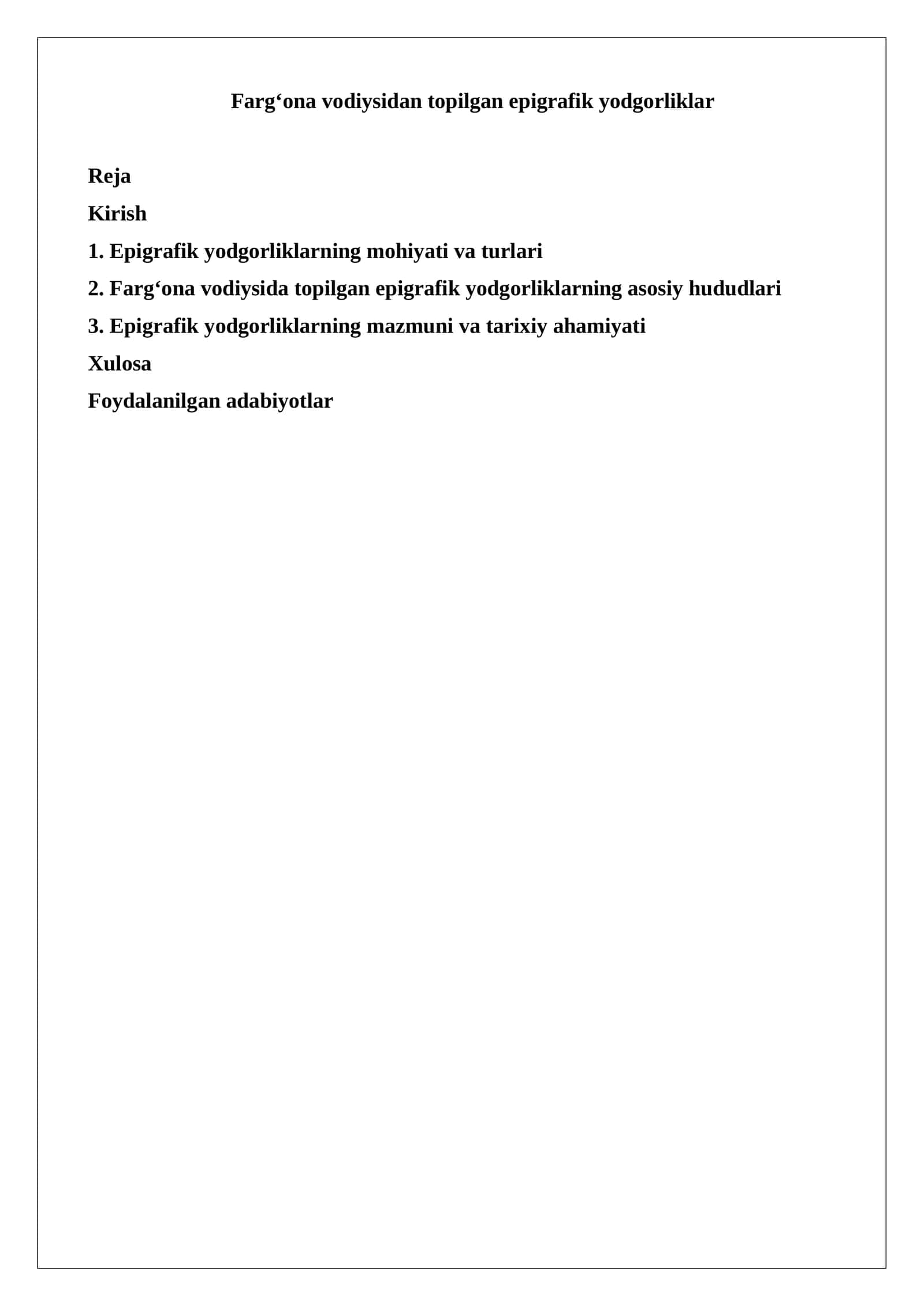 Farg‘ona vodiysidan topilgan epigrafik yodgorliklar 1