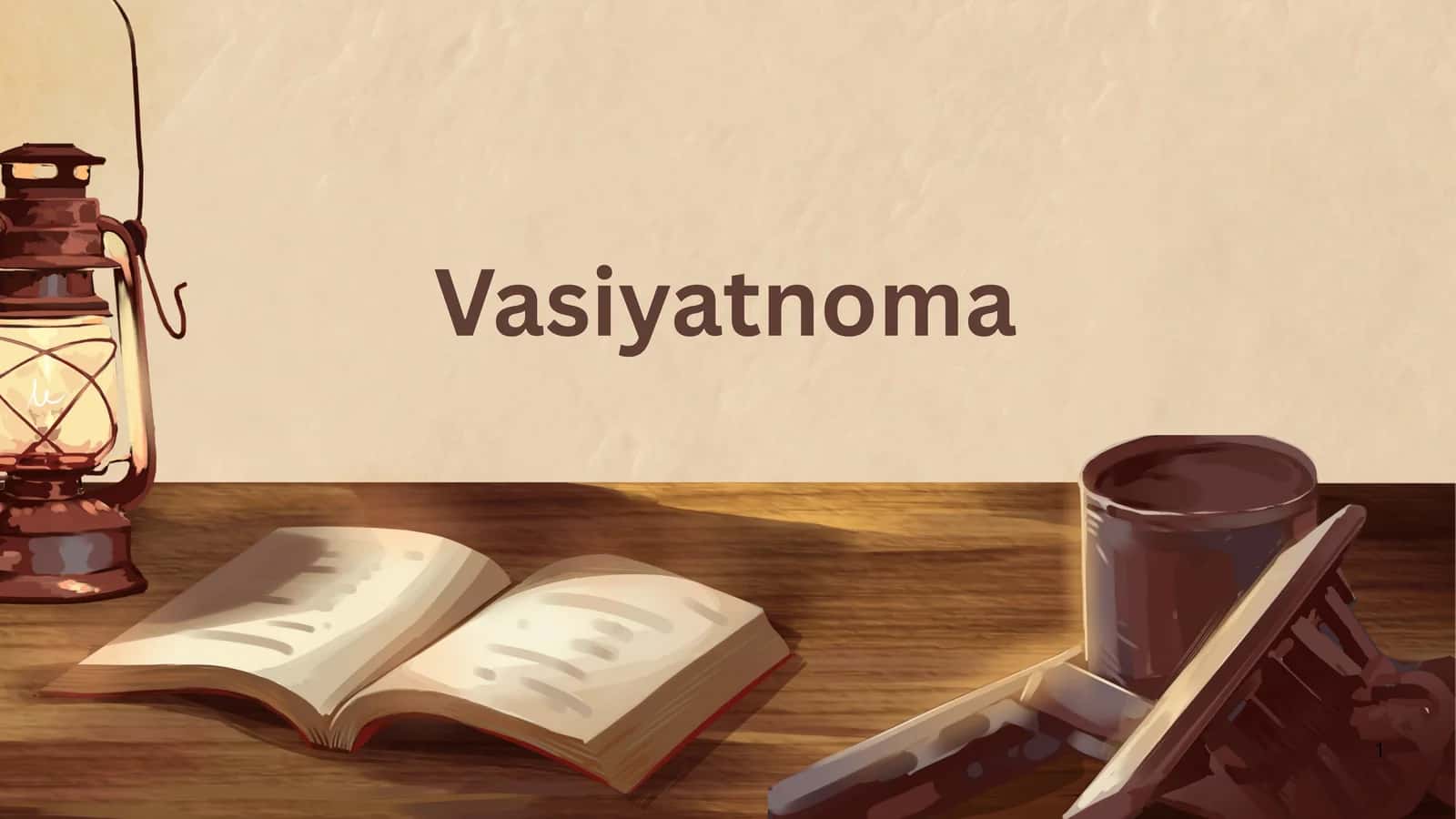 Vasiyatnoma 1