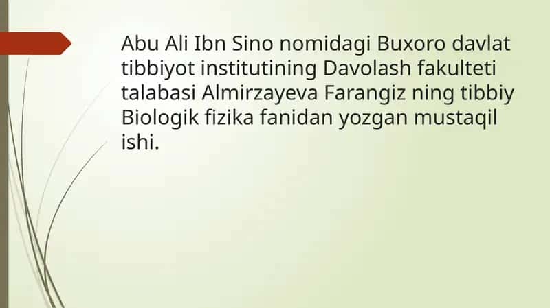 tajriba natijasida tahlil 1