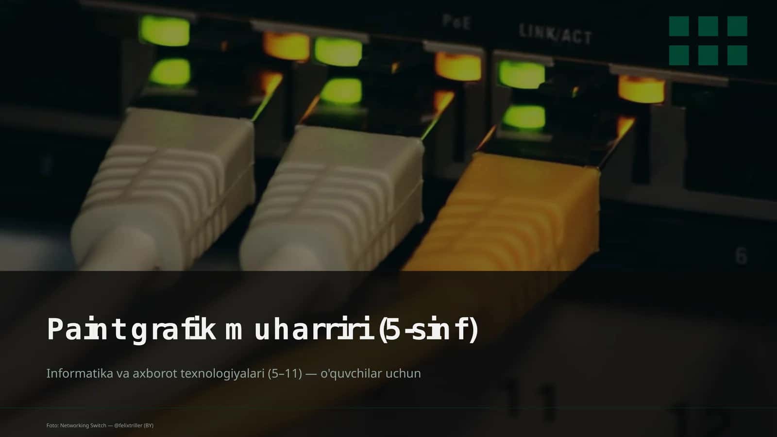 Paint grafik muharriri (5-sinf) 1