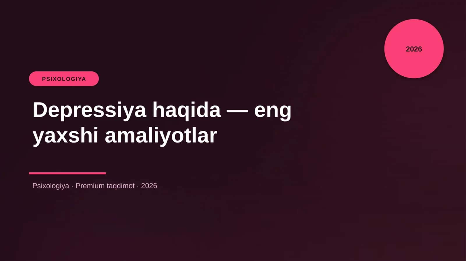 Depressiya haqida — eng yaxshi amaliyotlar 1