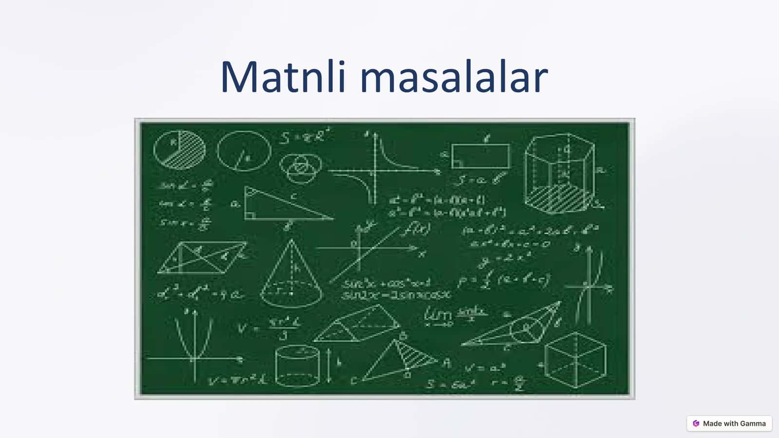 Matnli masalalar 1