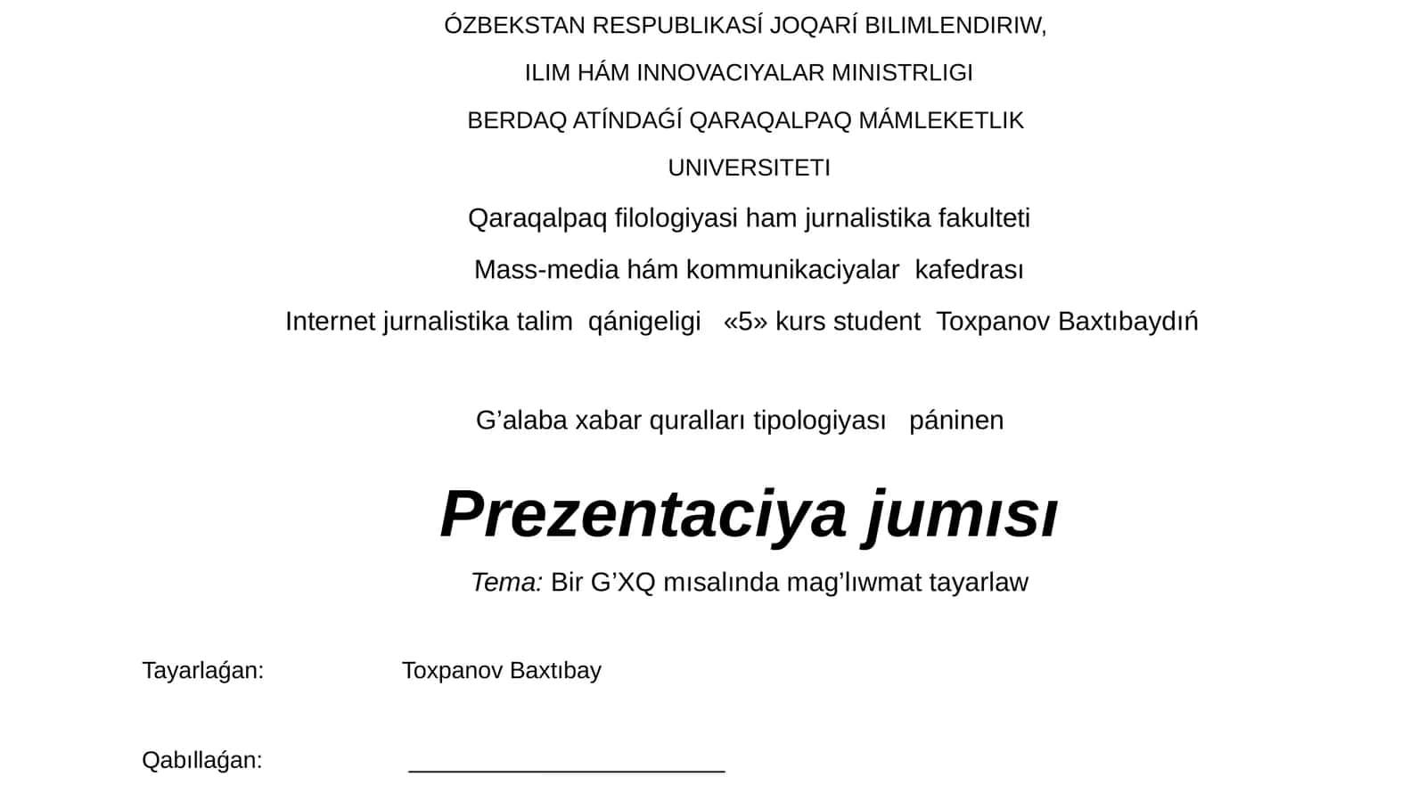 Qaraqalpaq filologiyasi ham jurnalistika fakulteti 1