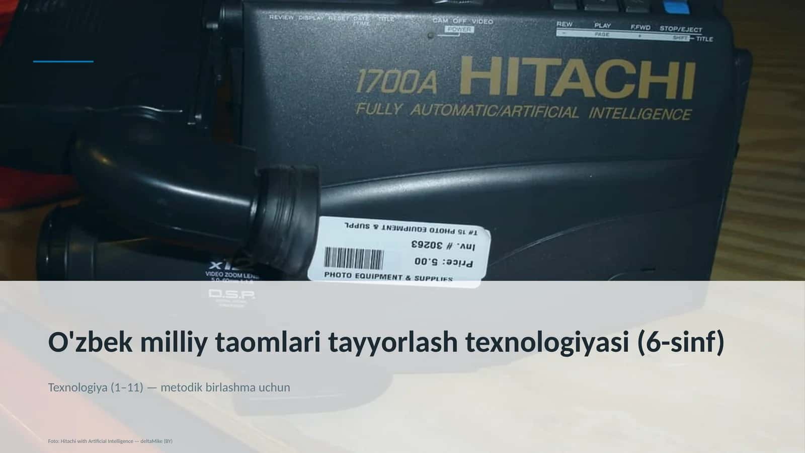 O'zbek milliy taomlari tayyorlash texnologiyasi (6-sinf) 1