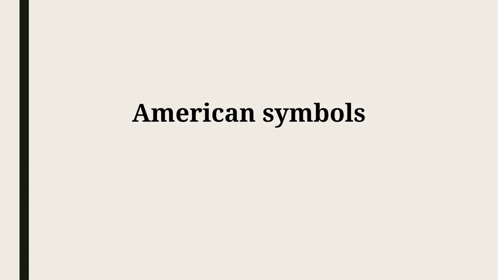 American symbols 1