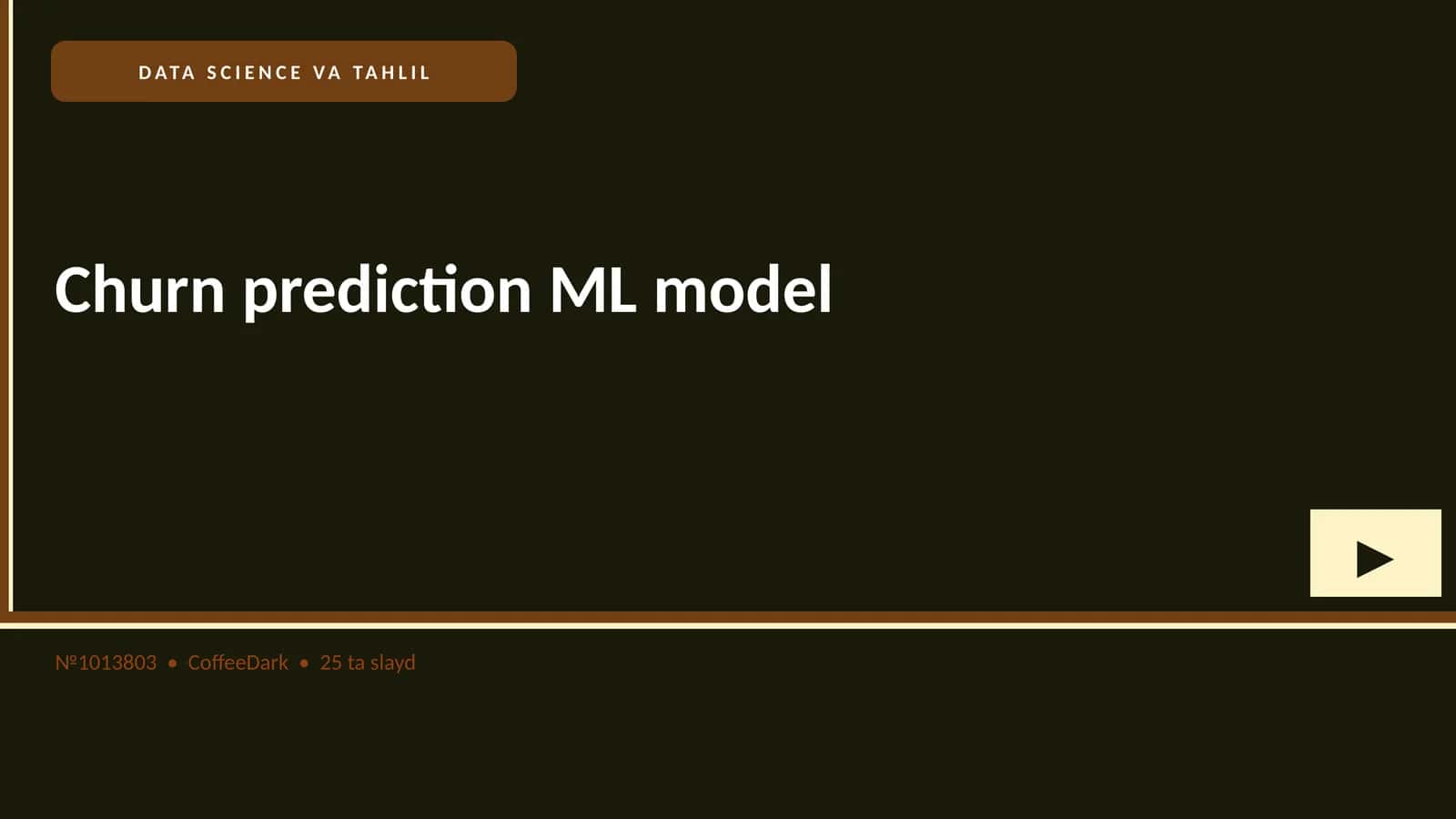 Churn prediction ML model 1