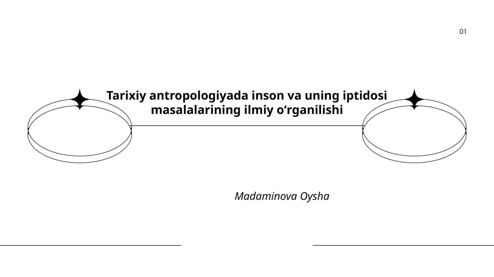 Tarixiy antropologiyada inson va uning iptidosi masalalarining ilmiy oʻrganilishi 1