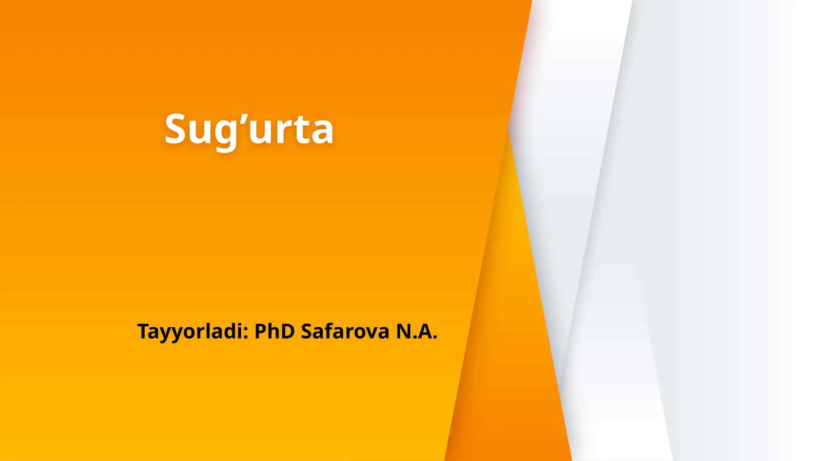 Sug’urta 1