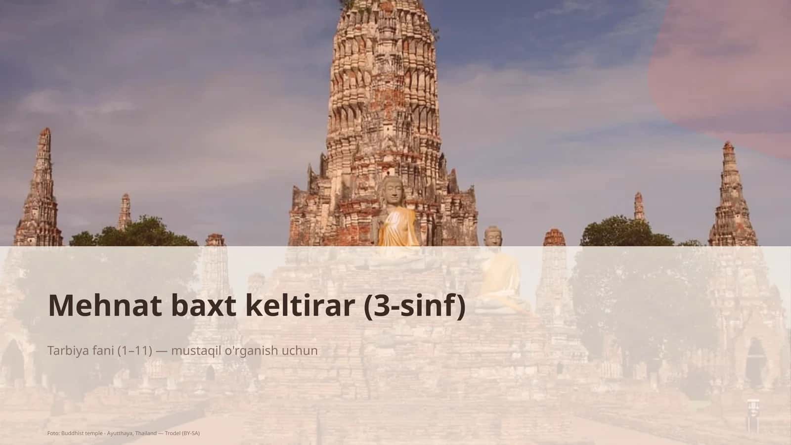 Mehnat baxt keltirar (3-sinf) 1