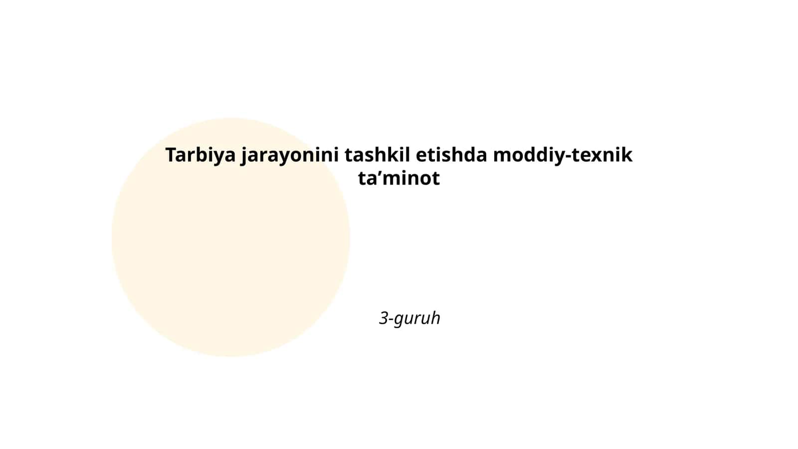 Ta'lim muassasalarining moddiy-texnik bazasi 1