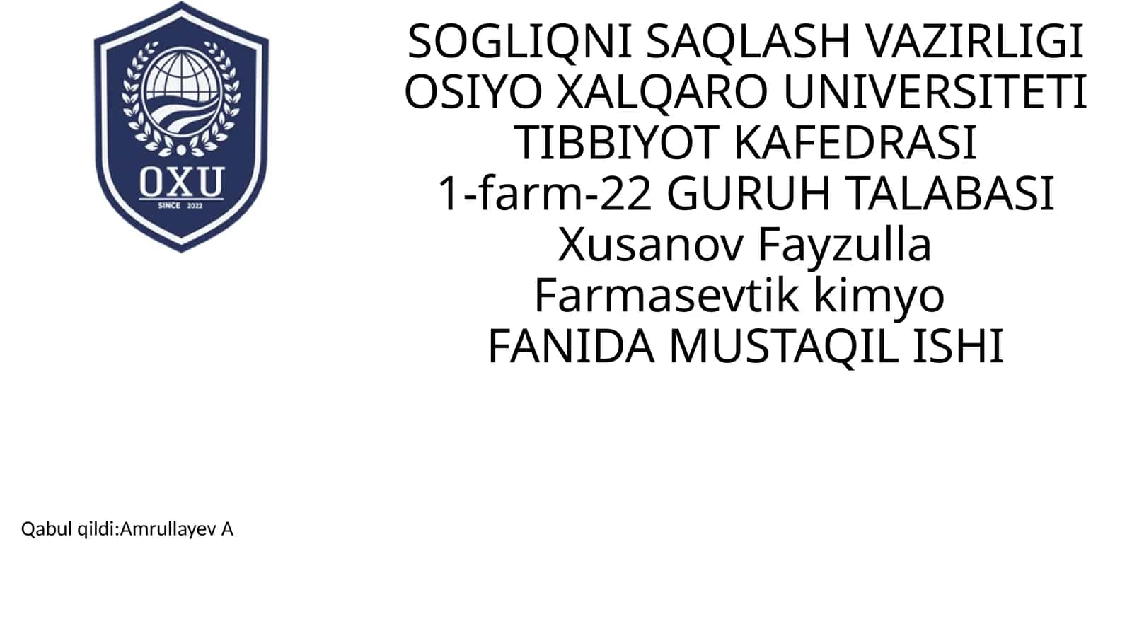 Yurak glikozidlarini tahlil qilish 1