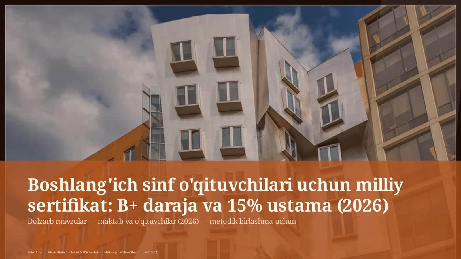 Dolzarb mavzular — maktab va o'qituvchilar 1