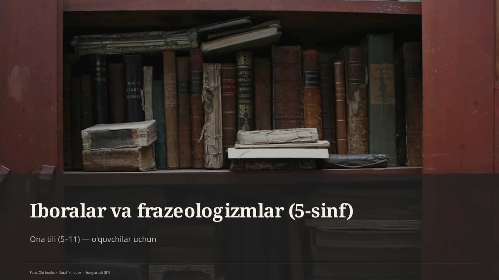 Iboralar va frazeologizmlar (5-sinf) 1