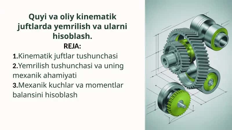 Kinematik juftlar 1
