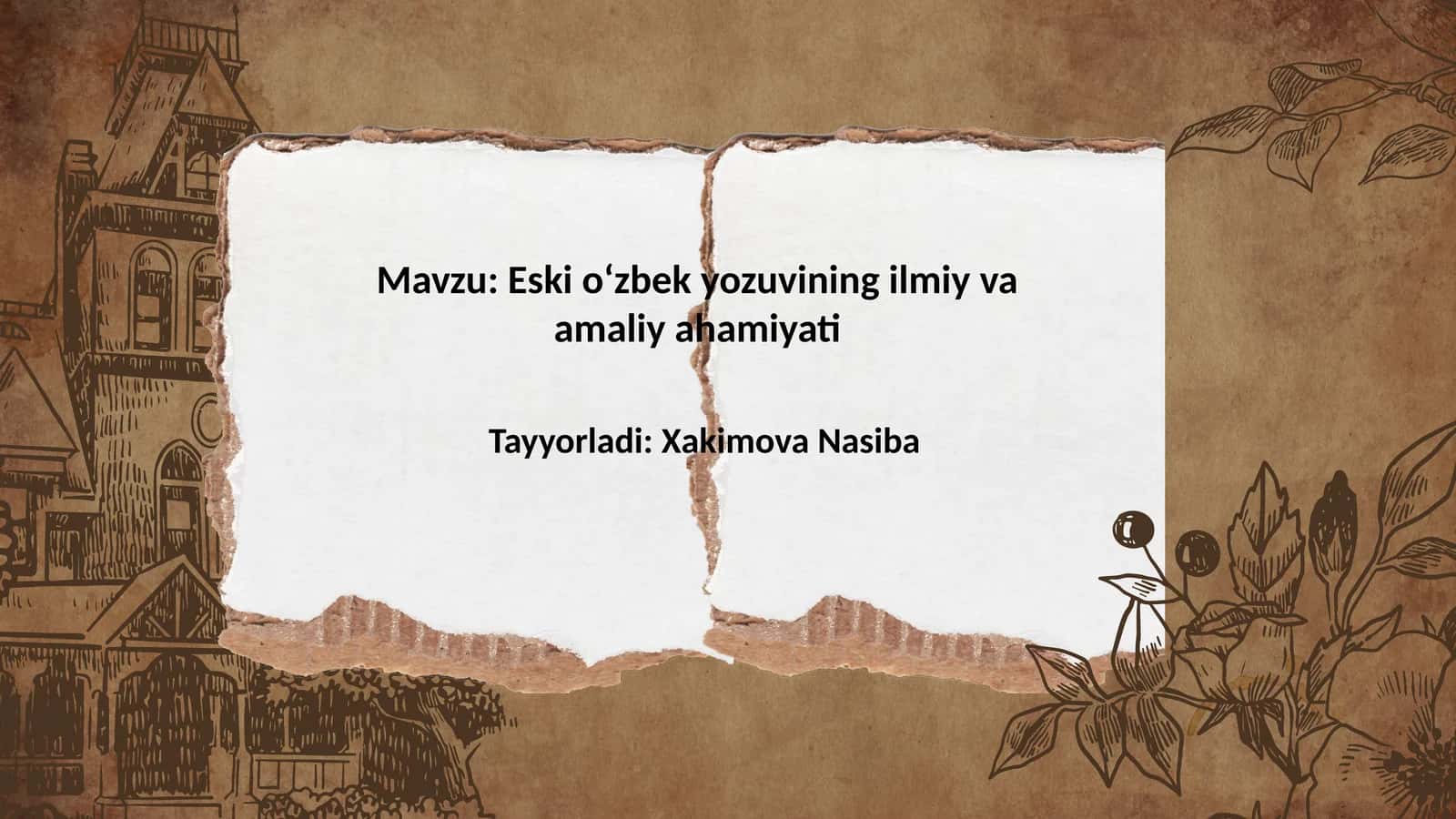 Eskioʻzbekyozuviningilmiyvaamaliyahamiyati 1