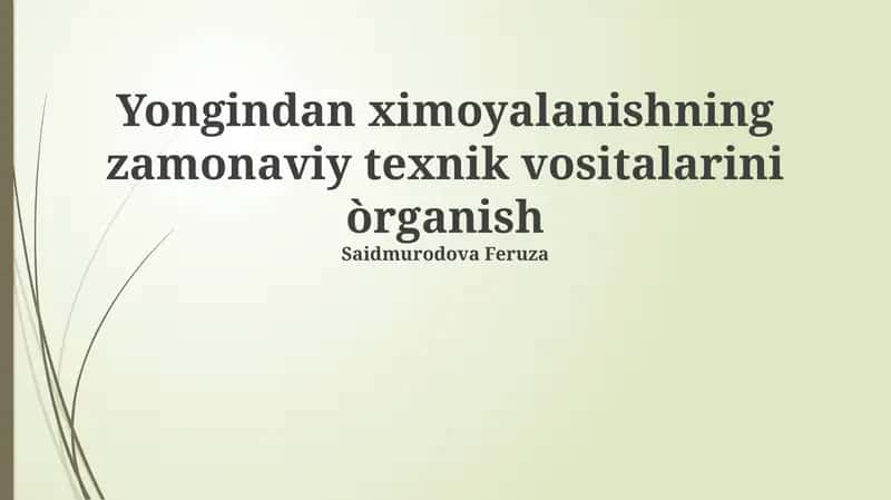 Ko'pikli yong'in o'chirish tizimlari 1