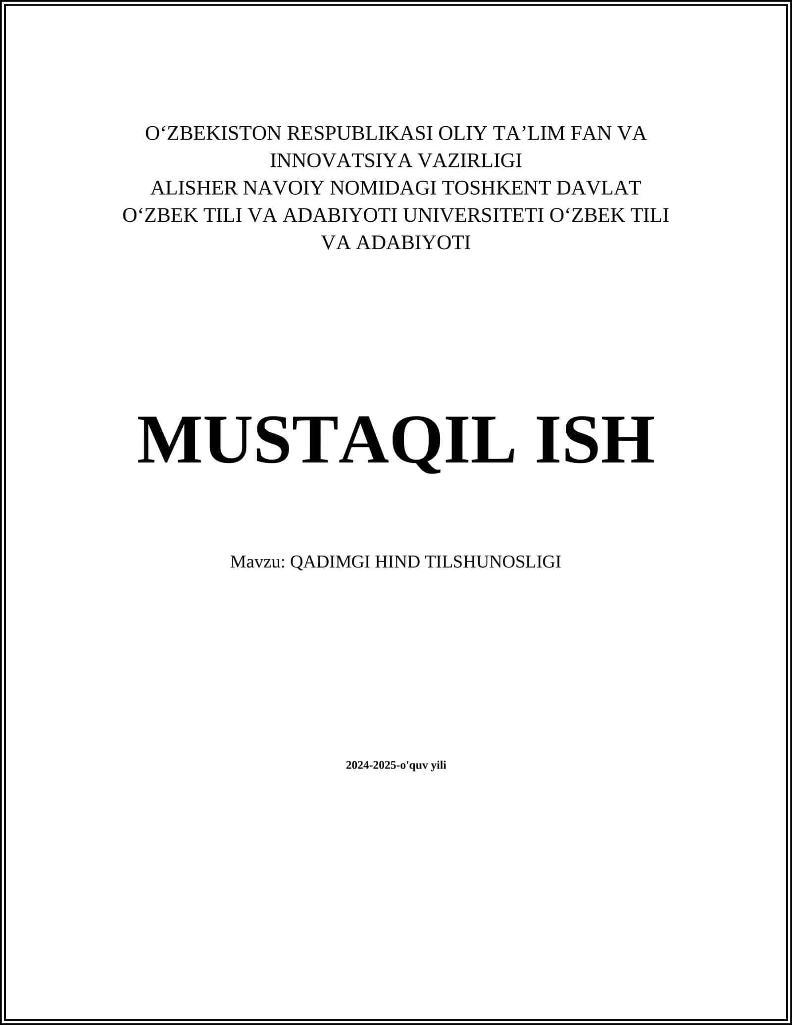 QADIMGI HIND TILSHUNOSLIGI 1