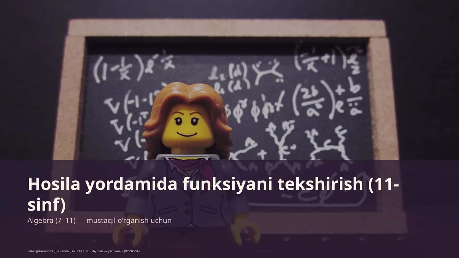 Hosila yordamida funksiyani tekshirish (11-sinf) 1