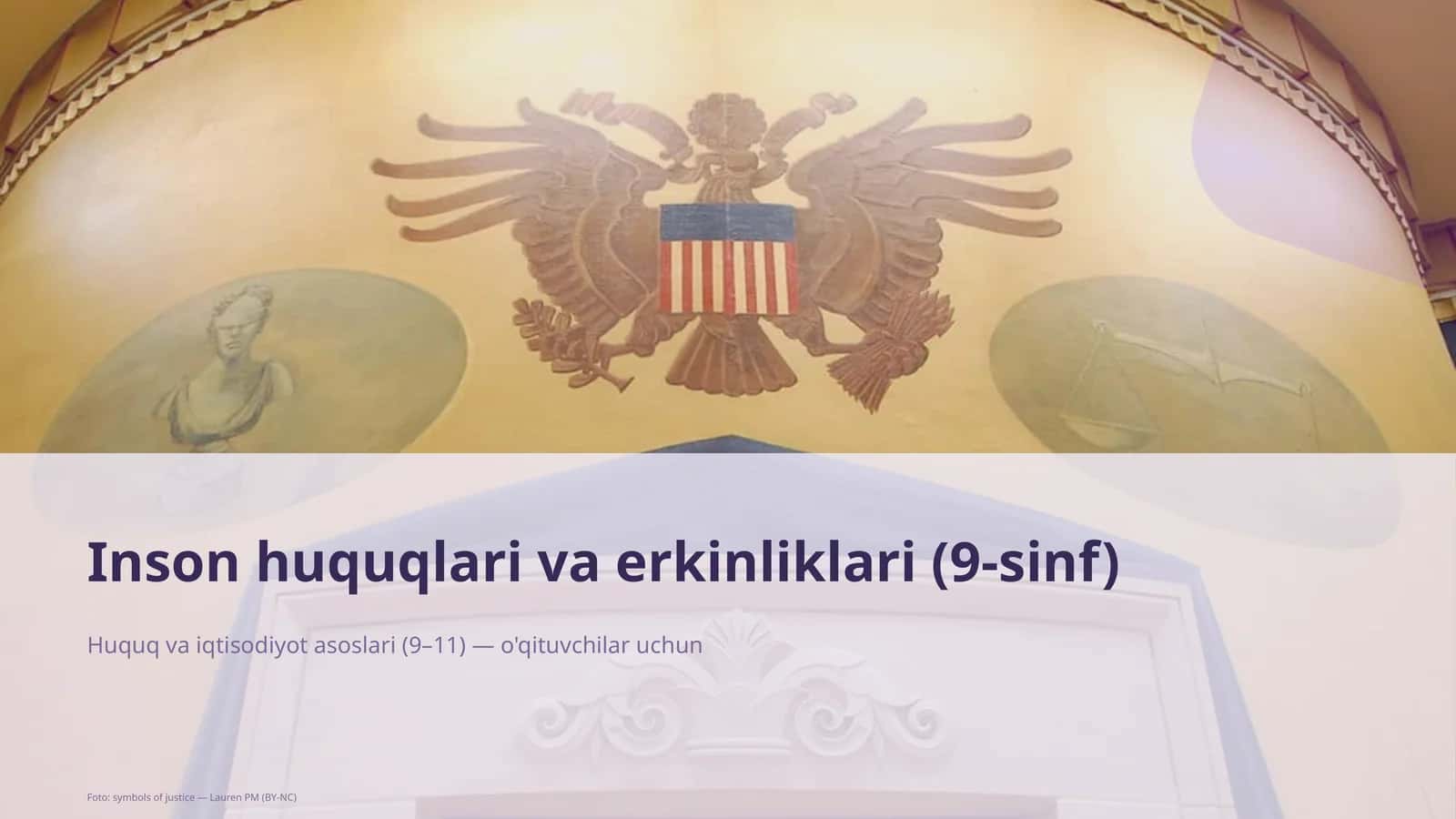 Huquq va iqtisodiyot asoslari (9–11) — o'qituvchilar uchun 1