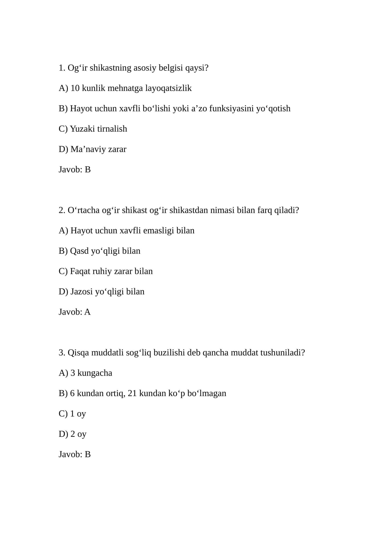 Og‘ir shikastning xususiyatlari 1