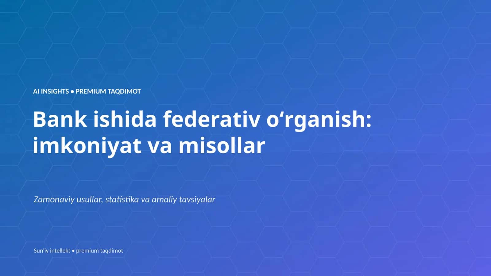 AI INSIGHTS • PREMIUM TAQDIMOT 1