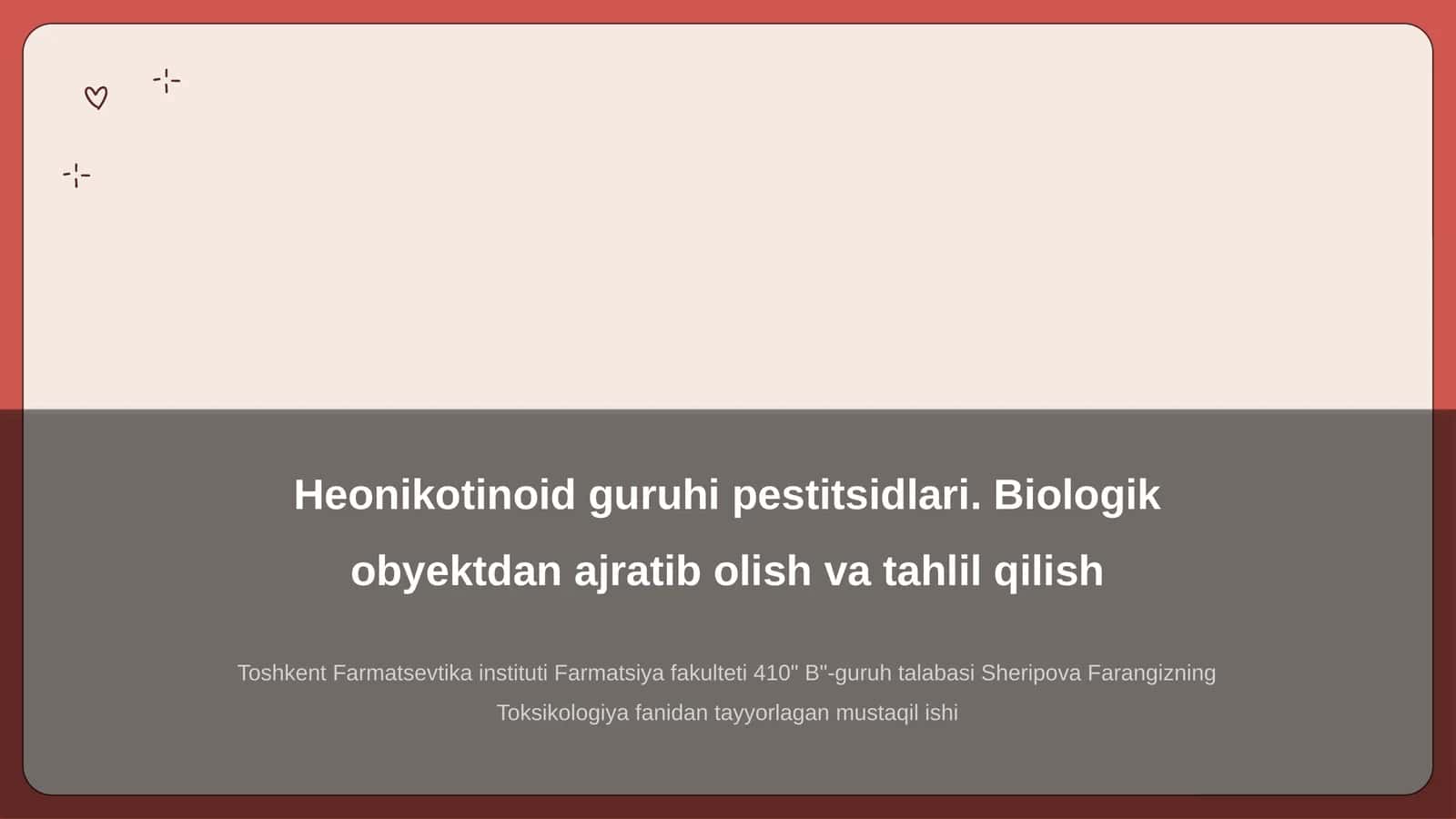 Heonikotinoid guruhi pestitsidlari 1