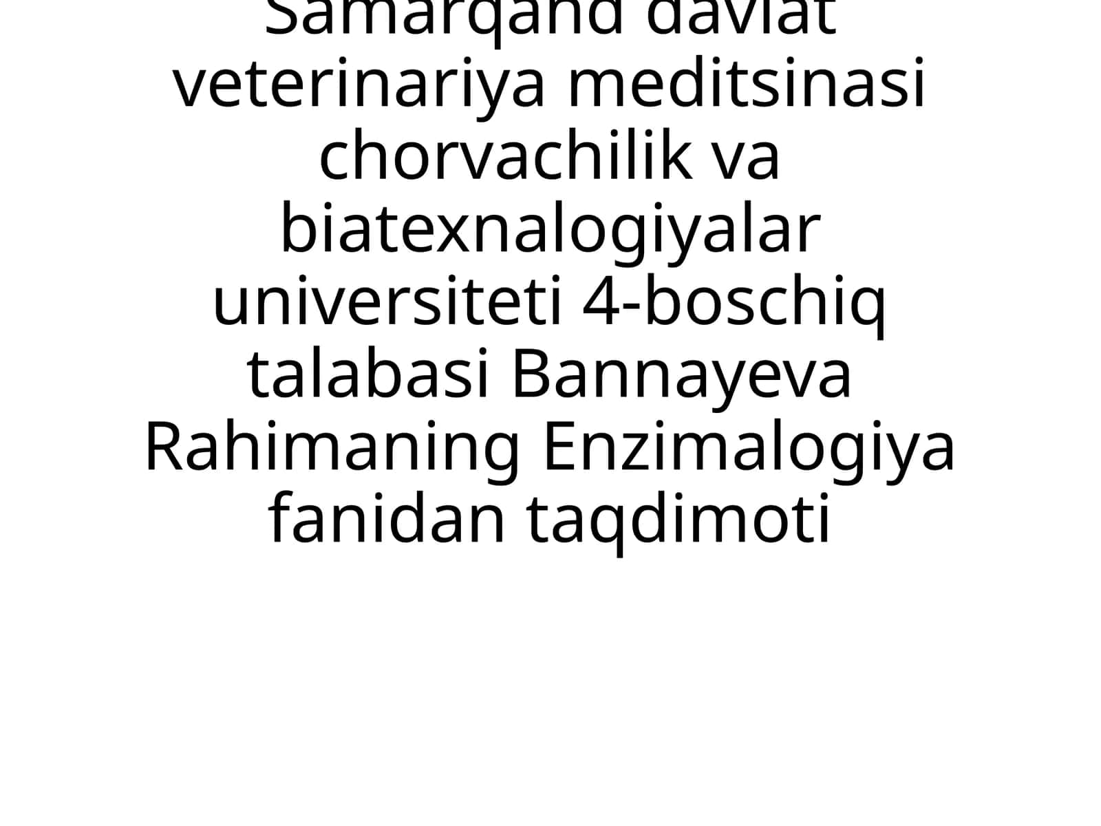 Fermentlar klassifikatsiyasi nomenklaturasi 1