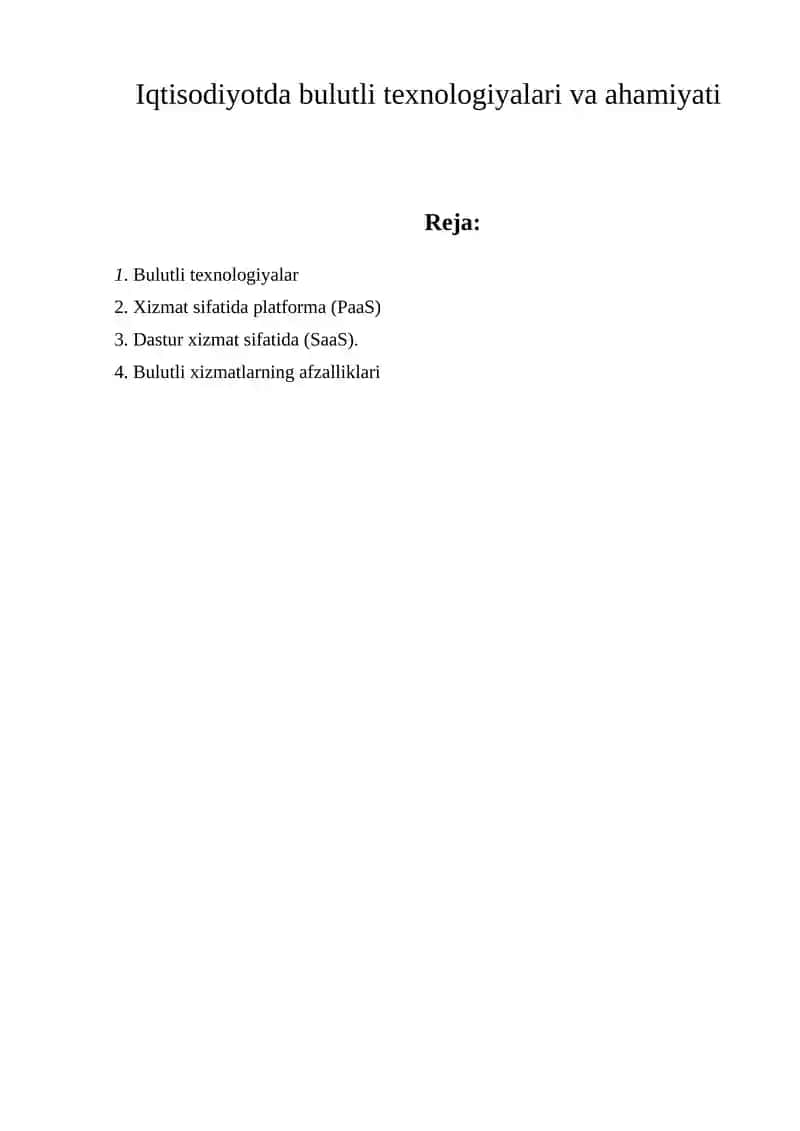 Bulutli texnologiyalar