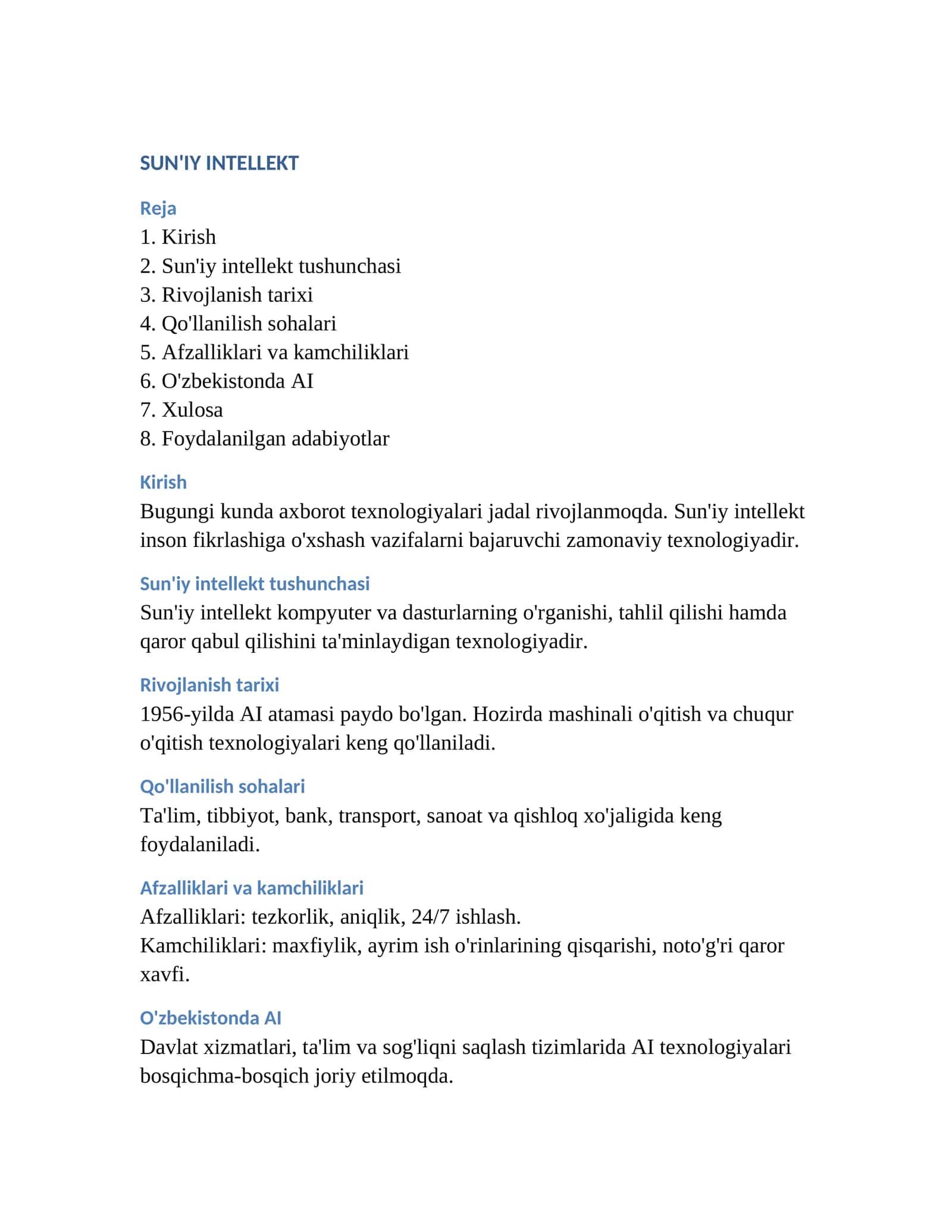 SUN'IY INTELLEKT 1