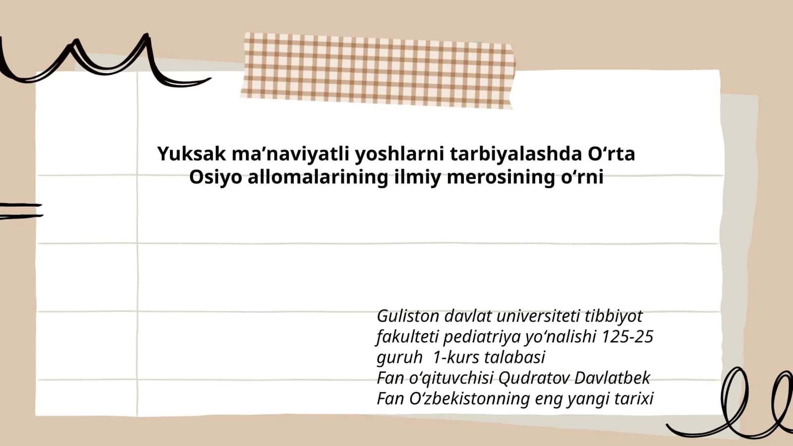 Oʻzbekistonning eng yangi tarixi 1