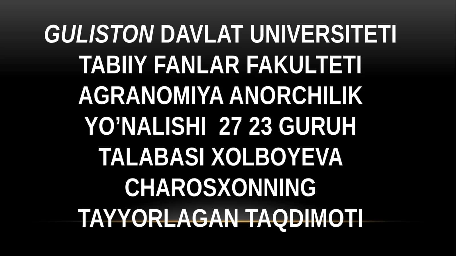 Haftalik taqdimot 1