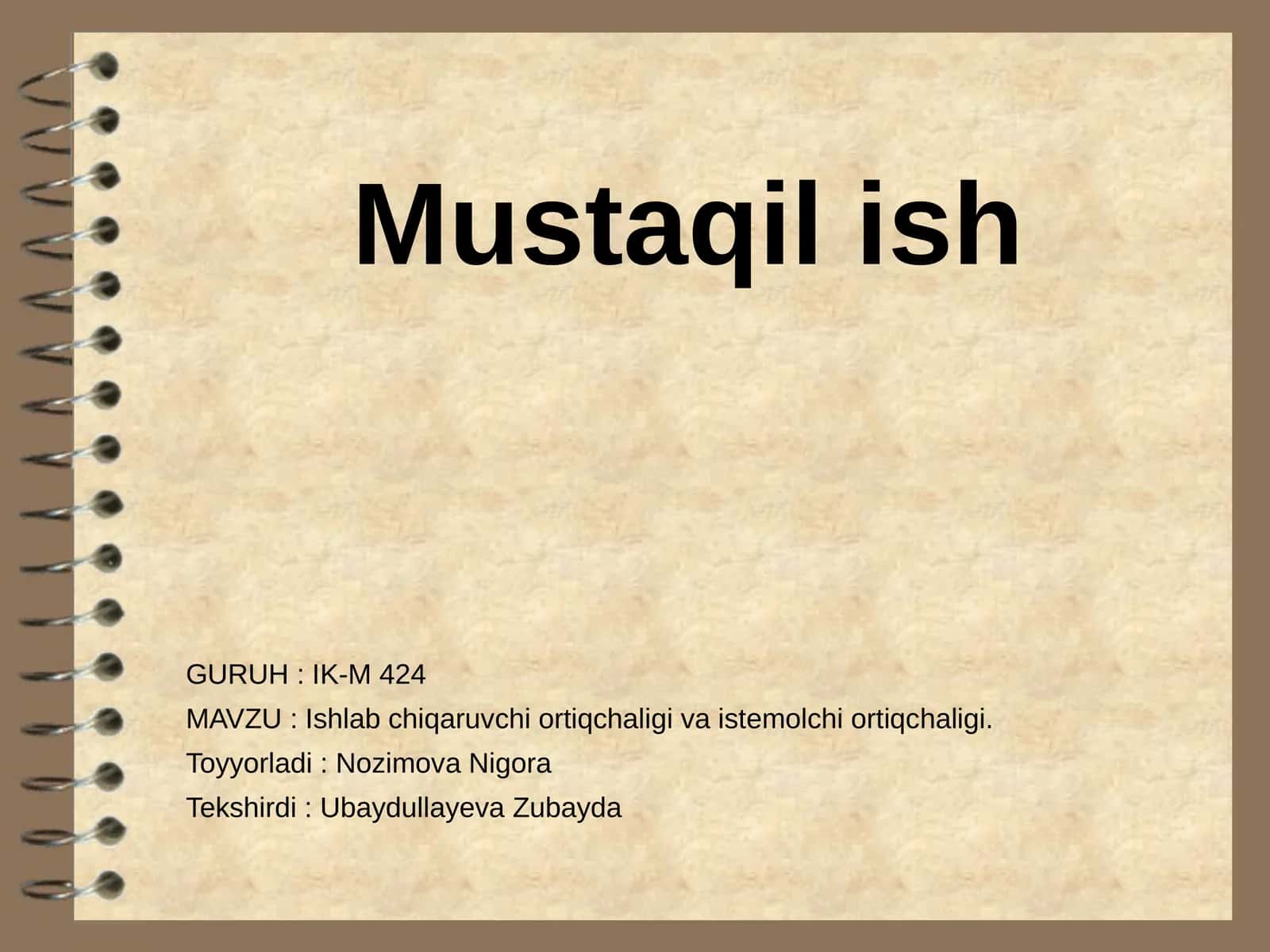 Ishlab chiqaruvchi ortiqchaligi va istemolchi ortiqchaligi 1