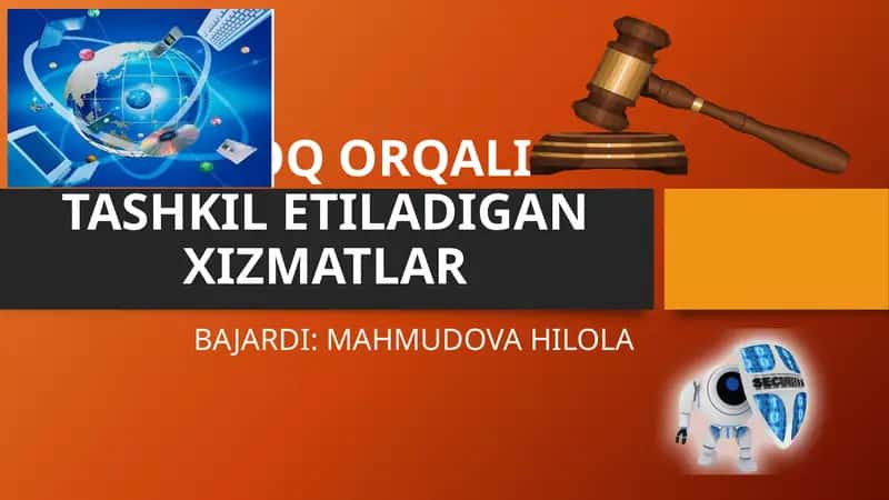 Tarmoq orqali tashkil etiladigan xizmatlar 1